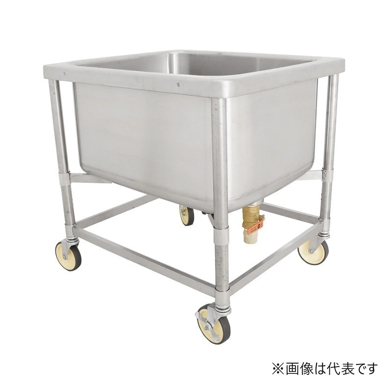 スギコ産業 18-8 深型移動式流し台 175L SA2230-SH-1072N 1個（ご注文単位1個）【直送品】