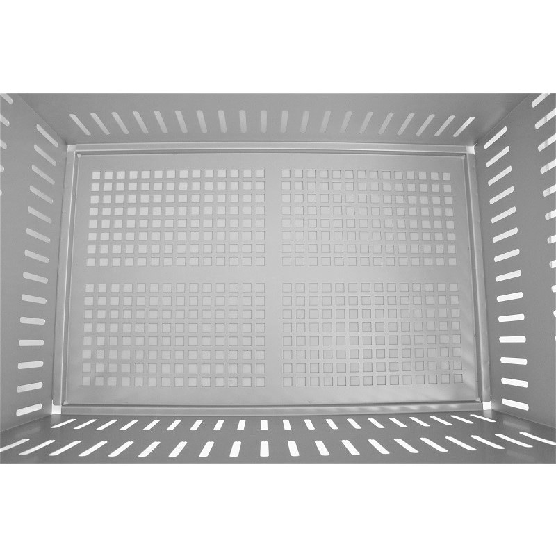 スギコ産業 18-8 軽量ステンレスコンテナ 底面高通気タイプ SA2240-ST-1A290 1個（ご注文単位1個）【直送品】