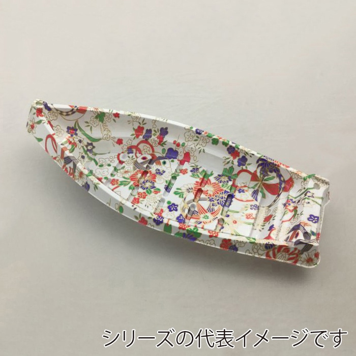 ニシキ 舟型容器 千石舟 本体 中 手まり 20枚/袋（ご注文単位12袋）【直送品】