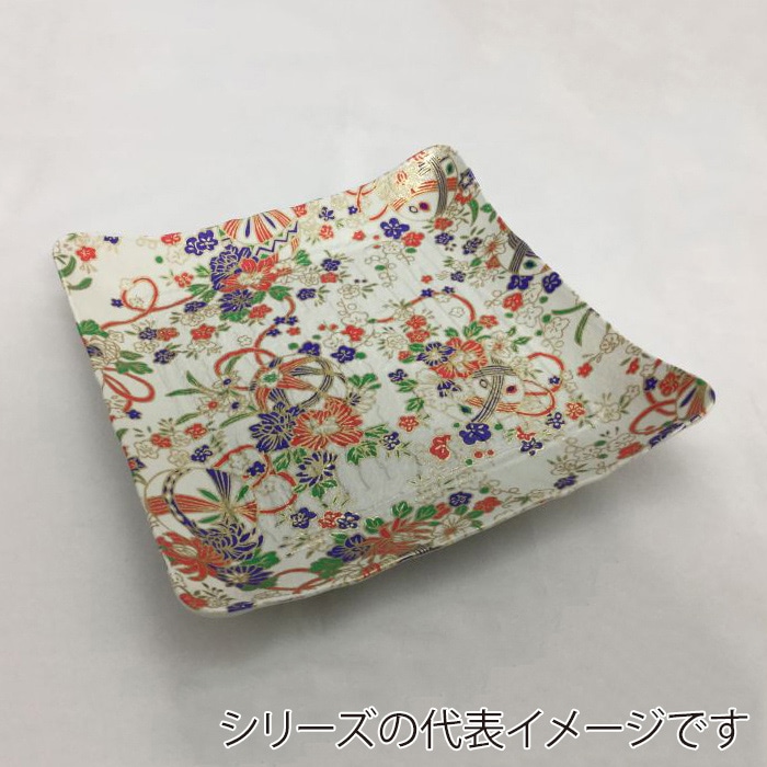 ニシキ プラスチック皿 筑後 40 手まり 10枚/袋（ご注文単位4袋）【直送品】