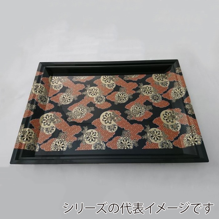 ニシキ プラスチック皿 旬彩 大 御所車 5枚/袋（ご注文単位8袋）【直送品】