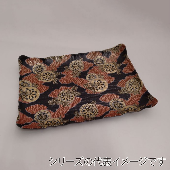 ニシキ プラスチック皿 筑後 大 御所車 10枚/袋(ご注文単位8袋)【直送品】