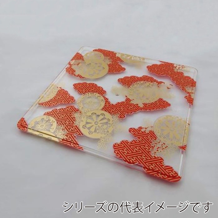 ニシキ 重箱容器 飛鳥 角型 フタ 7寸 フタ 御所車 5枚/袋(ご注文単位6袋)【直送品】