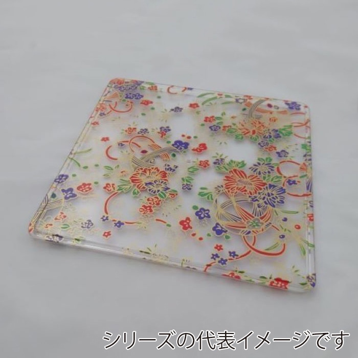 ニシキ 重箱容器 飛鳥 角型 フタ 8寸 フタ 手まり 5枚/袋(ご注文単位6袋)【直送品】