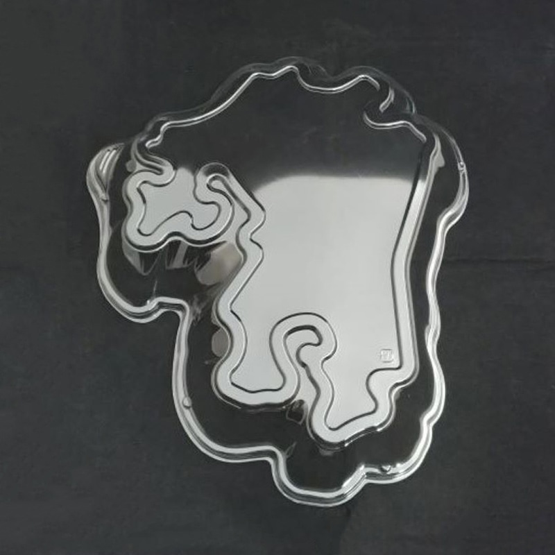 ニシキ プラスチック皿 九州山地 フタ  10枚/袋（ご注文単位10袋）【直送品】