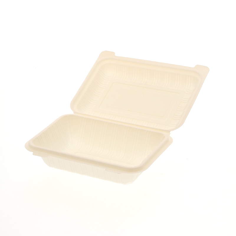 シンメイ 食品容器 コンスターチパック 白 50枚/袋（ご注文単位8袋）【直送品】