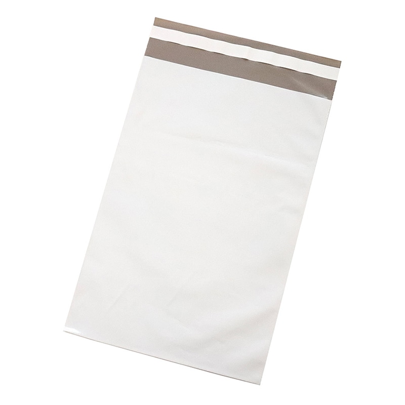 ナニワパック ポリエチレン製宅配袋 白／グレー Sサイズ 100枚入 100枚/袋（ご注文単位10袋）【直送品】