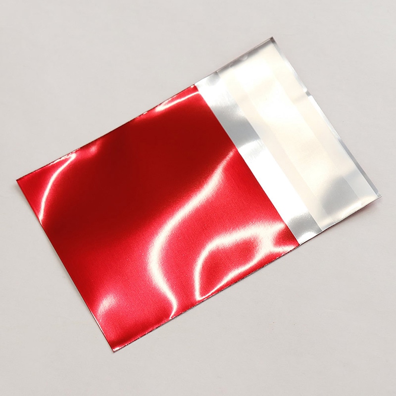 ナニワパック アルミ蒸着袋 テープ付 レッド RDAT6.5-6.5 100枚入 100枚/袋（ご注文単位10袋）【直送品】