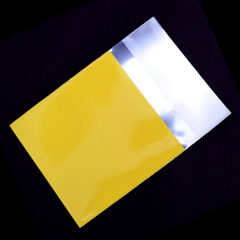 ナニワパック アルミ蒸着袋 テープ付 イエロー YLAT6.5-6.5 100枚入 100枚/袋（ご注文単位10袋）【直送品】