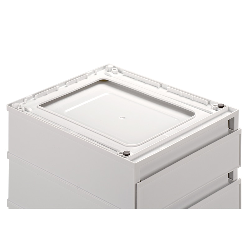 リブウェル 引き出し収納 プラストベーシック A4 3段 ホワイト FRA403 1個(ご注文単位8個)【直送品】