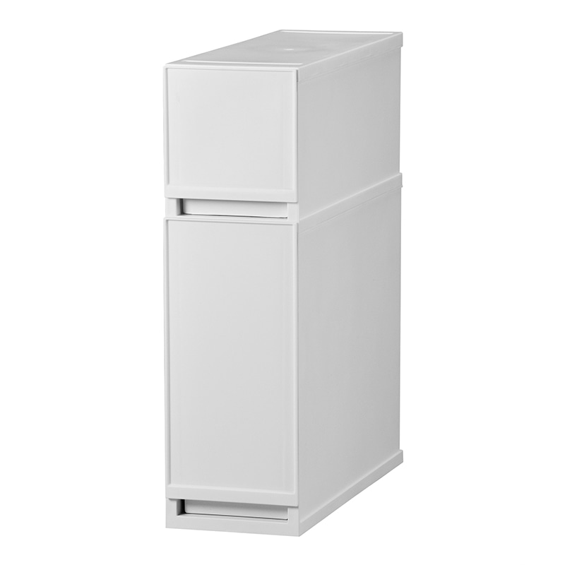 リブウェル 引き出し収納 プラストベーシック 17cm幅 2段 ホワイト FR17011 1個（ご注文単位4個）【直送品】