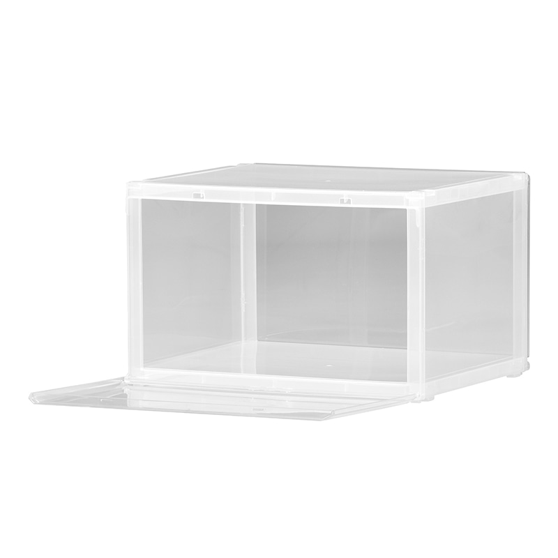 リブウェル 収納ケース バスクル オールクリア 1個(ご注文単位12個)【直送品】