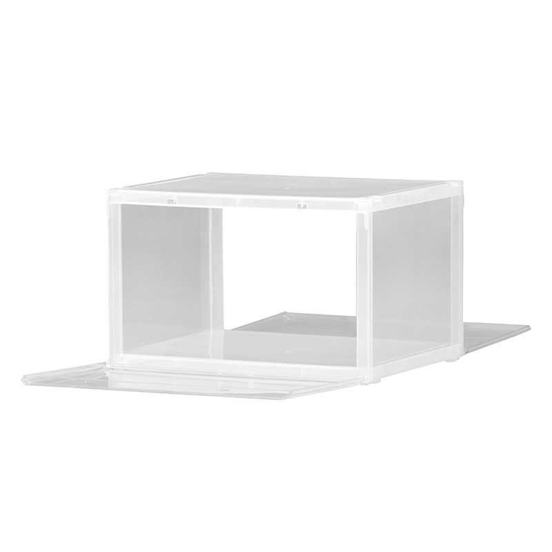 リブウェル 収納ケース バスクル オールクリア 1個(ご注文単位12個)【直送品】