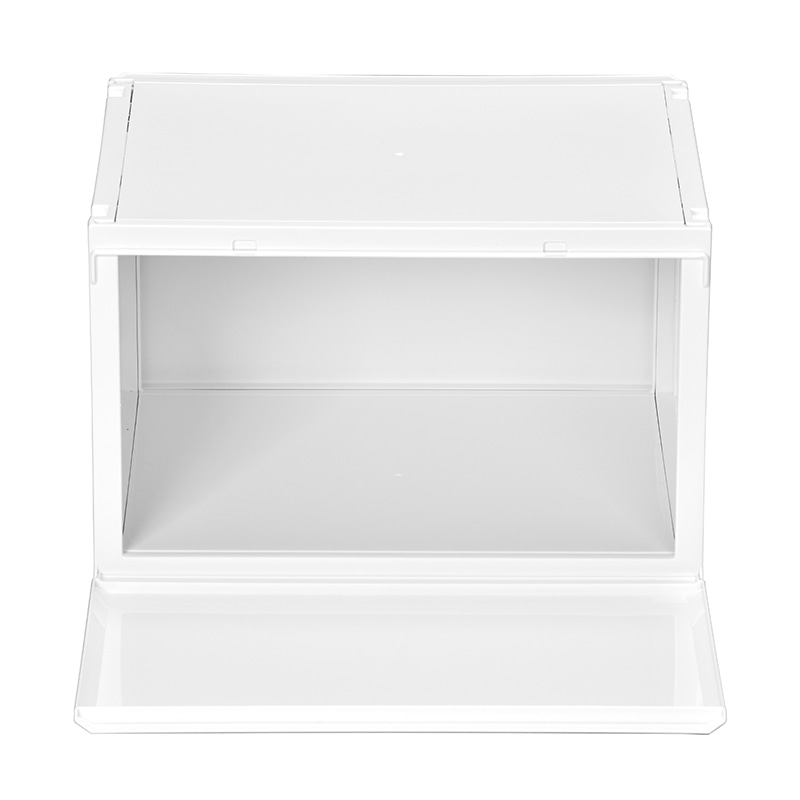 リブウェル 収納ケース バスクル オールホワイト 1個(ご注文単位12個)【直送品】