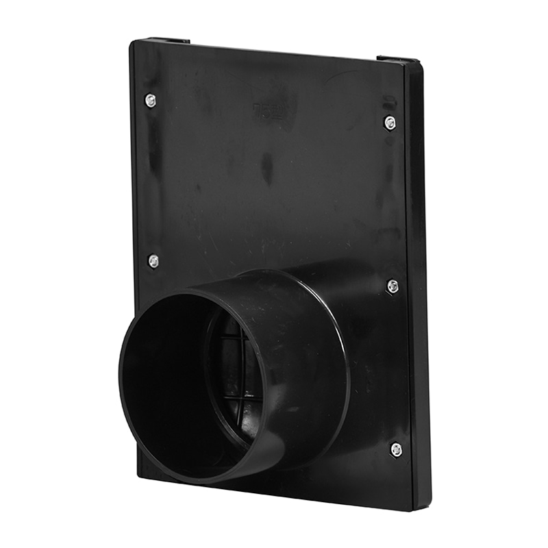 リブウェル 水口栓 75 ブラック 1個(ご注文単位24個)【直送品】