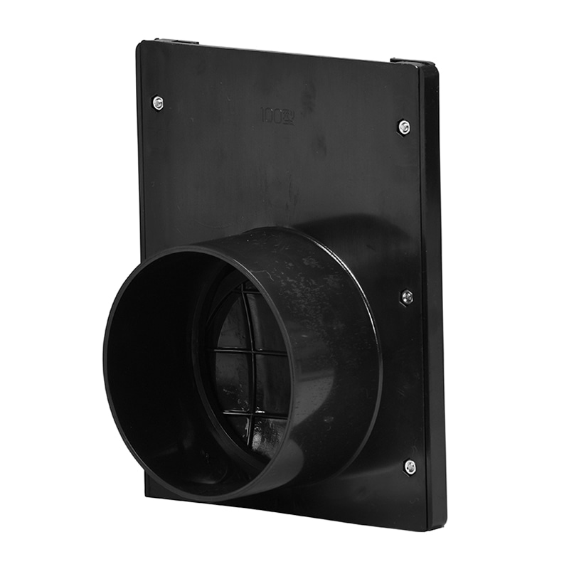 リブウェル 水口栓 100 ブラック 1個(ご注文単位24個)【直送品】