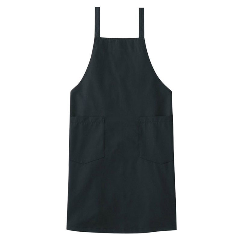 サーヴォ 男女兼用 エプロン 胸当て F ブラック A1774 1枚（ご注文単位1枚）【直送品】