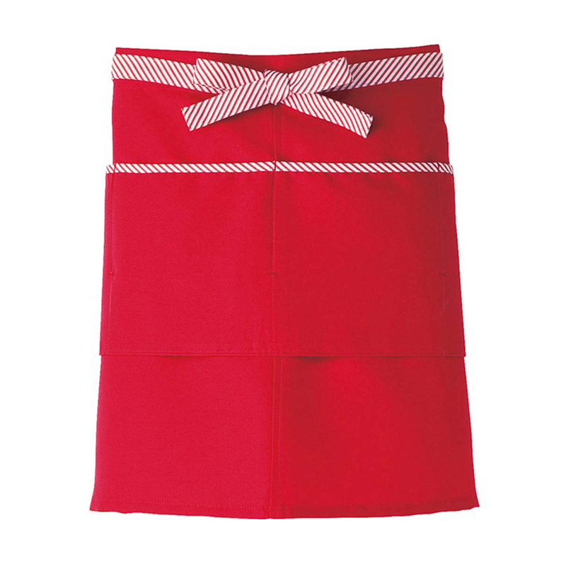 サーヴォ 男女兼用 エプロン ショート丈 F レッド CA1411 1枚（ご注文単位1枚）【直送品】