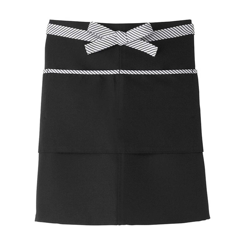 サーヴォ 男女兼用 エプロン ショート丈 F ブラック CA1412 1枚（ご注文単位1枚）【直送品】