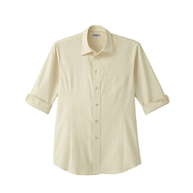 サーヴォ 男女兼用 シャツ 七分袖 3L アイボリー ET5732 1枚（ご注文単位1枚）【直送品】