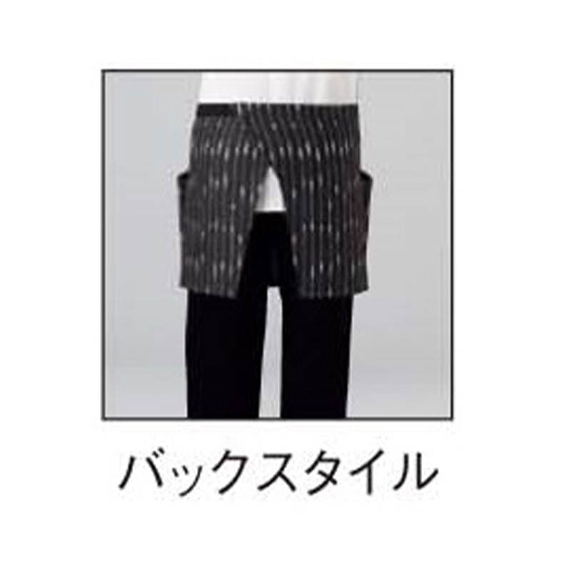 サーヴォ 男女兼用 エプロン ショート丈 F ブラック JA1226 1枚(ご注文単位1枚)【直送品】