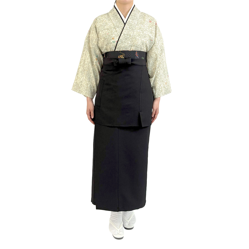 サーヴォ レディース 茶衣着 雲井ぼかし草小紋 M アイボリー OD254 1枚(ご注文単位1枚)【直送品】
