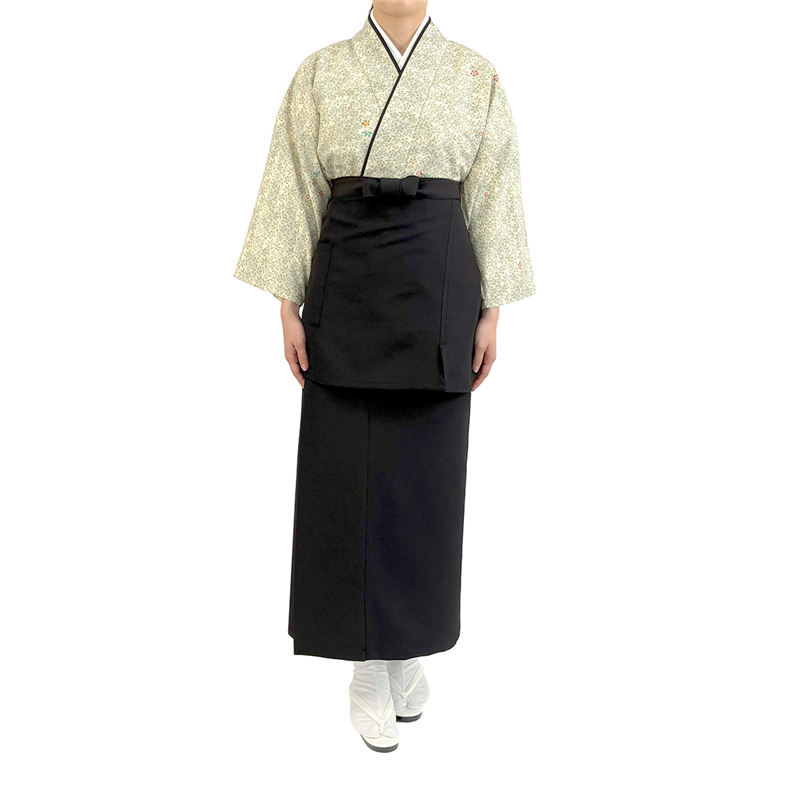 サーヴォ レディース 茶衣着 雲井ぼかし草小紋 M アイボリー OD254 1枚(ご注文単位1枚)【直送品】
