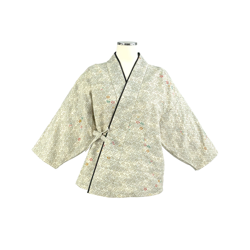 サーヴォ レディース 茶衣着 雲井ぼかし草小紋 L アイボリー OD254 1枚（ご注文単位1枚）【直送品】