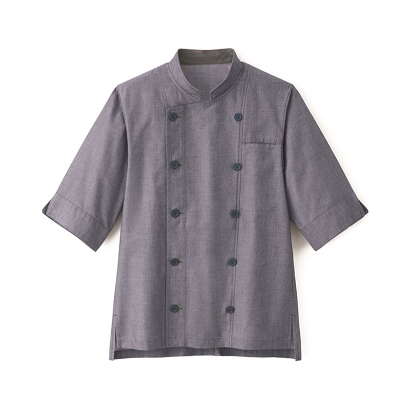 サーヴォ 男女兼用 ショップコート 七分袖 SS 紺 SJAU-1814-K3 1枚（ご注文単位1枚）【直送品】