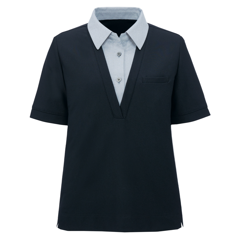 サーヴォ レディース ポロシャツ 半袖 4L 紺 GCSL-2304-K3 1枚（ご注文単位1枚）【直送品】