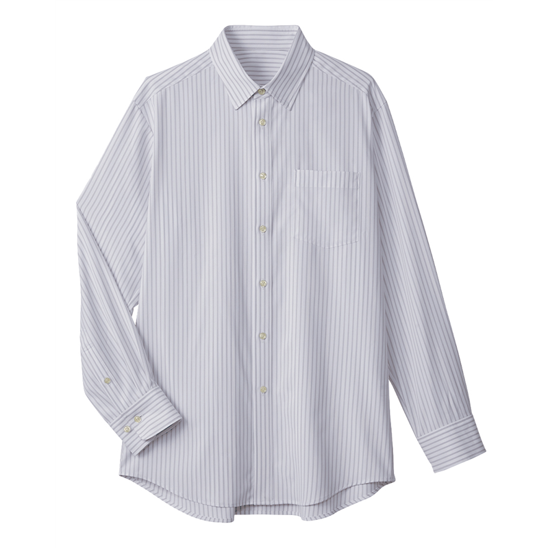 サーヴォ 男女兼用 シャツ 長袖 SS グレー SW1500-B6 1枚（ご注文単位1枚）【直送品】