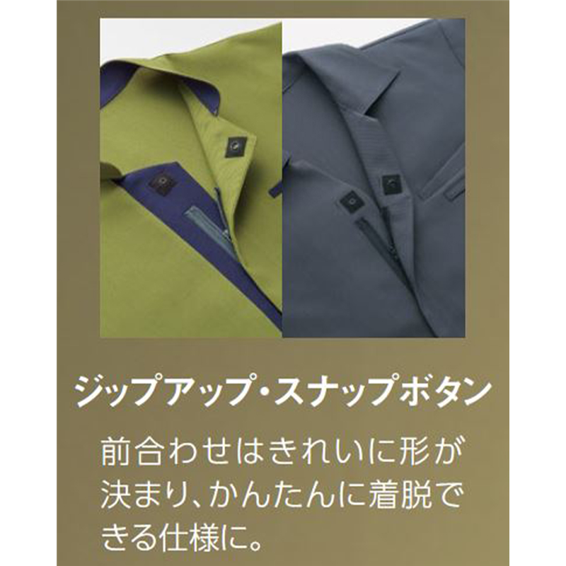 サーヴォ 男女兼用 ショップコート 七分袖 M グレー AD0602-B3 1枚(ご注文単位1枚)【直送品】