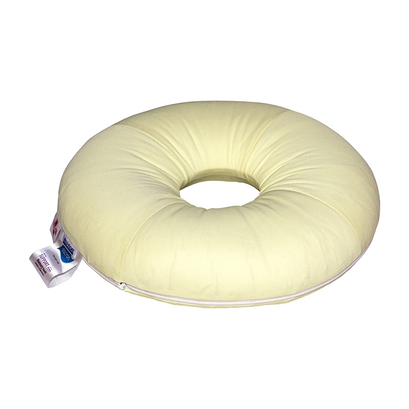 ヴィスコフロート　ソフト円座クッション VT863　ライトイエロー  1個（ご注文単位1個）【直送品】