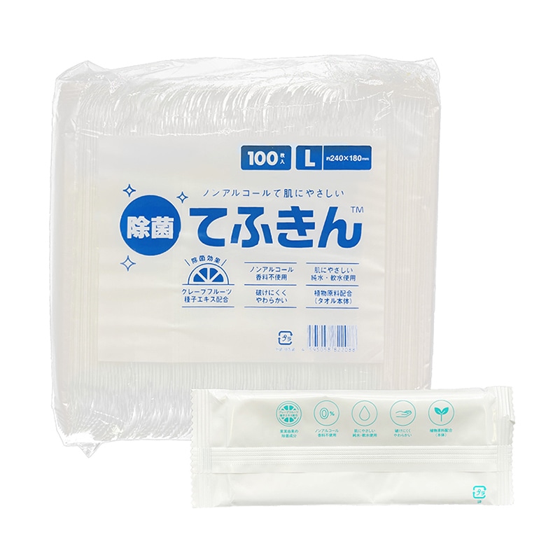 ビヨンドTT 不織布おしぼり てふきん L TT0003 100枚/袋(ご注文単位36袋)【直送品】