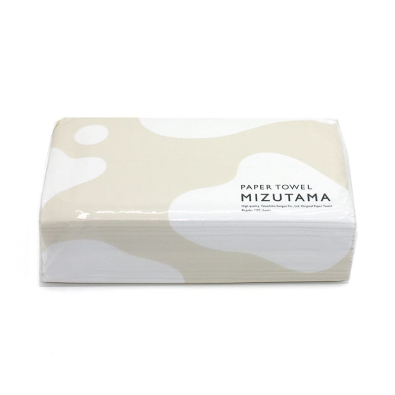 高千穂産業 ペーパータオル MIZUTAMA レギュラー 200枚入 48パック 1420000003 1箱（ご注文単位1箱）【直送品】