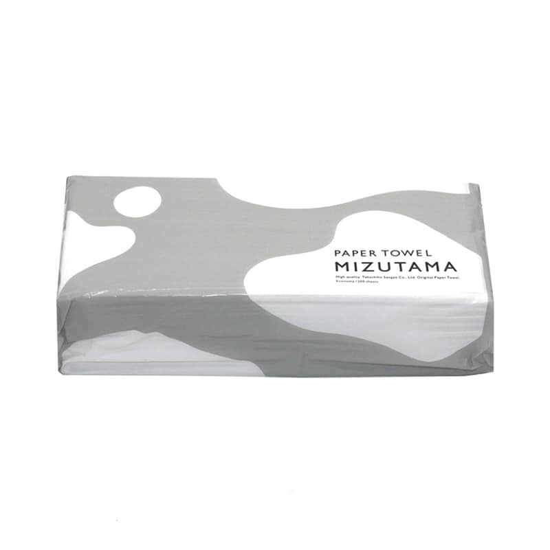 高千穂産業 ペーパータオル MIZUTAMA エコノミー 200枚入 60パック 1420000004 1箱（ご注文単位1箱）【直送品】