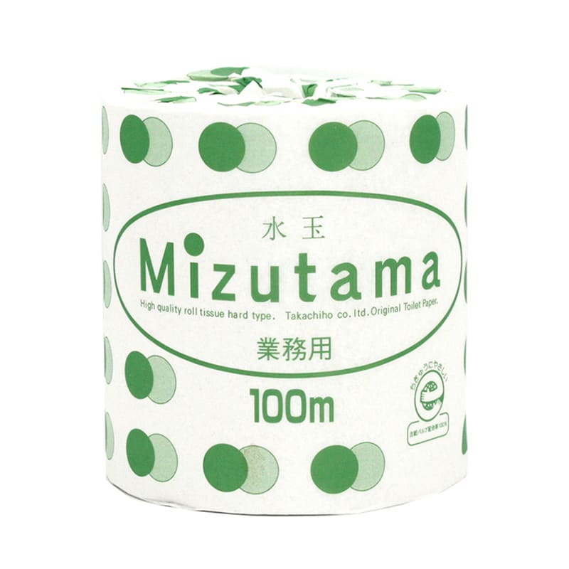 高千穂産業 トイレットペーパー 水玉 業務用 114mm×100m 60巻 1036000003 1箱（ご注文単位1箱）【直送品】