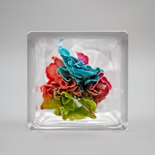 Luna ドライフラワーアレンジメント キュブ・ドゥ・シエル カーネーション 23008‐001 1個（ご注文単位1個）【直送品】