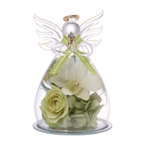 Luna ドライフラワーアレンジメント アンジュエル 緑 23002-001 1個（ご注文単位1個）【直送品】