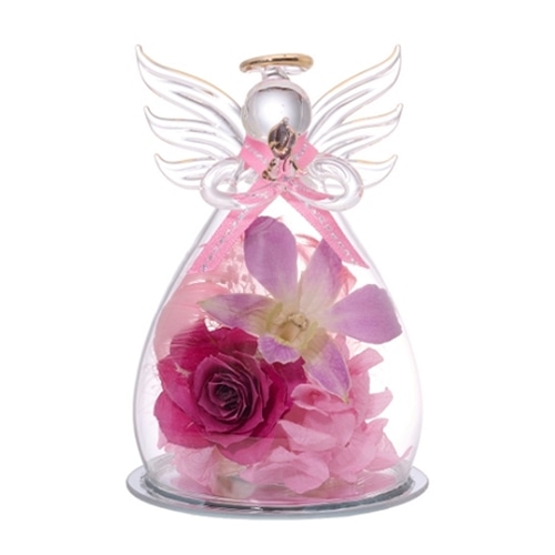 Luna ドライフラワーアレンジメント アンジュエル 桃 23002-002 1個（ご注文単位1個）【直送品】