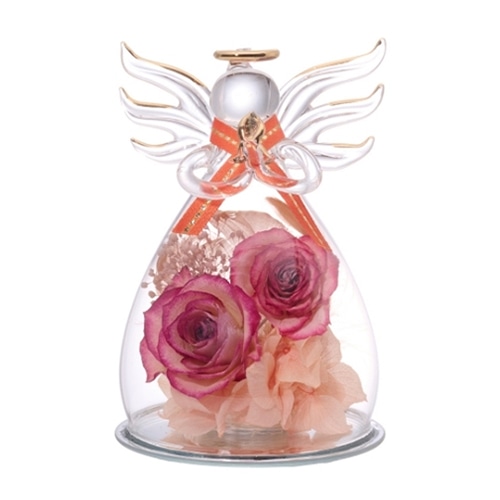 Luna ドライフラワーアレンジメント アンジュエル オレンジ 23002-003 1個（ご注文単位1個）【直送品】