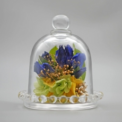 Luna ドライフラワーアレンジメント つむぎ りんどう 23001‐011 1個（ご注文単位1個）【直送品】