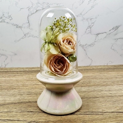 Luna ドライフラワーアレンジメント プチエトワール 白 23004-005 1個（ご注文単位1個）【直送品】