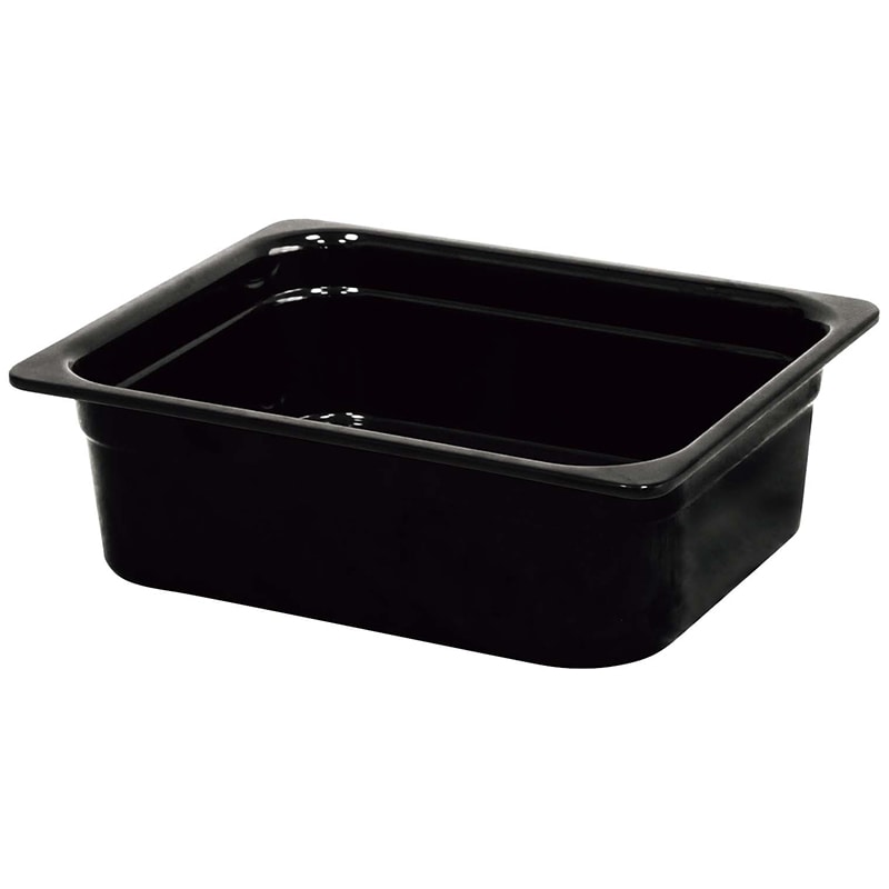 メラミン ガストロノームパン ブラック 1/2 65mm MEGN-1265BK 1個(ご注文単位1個)【直送品】