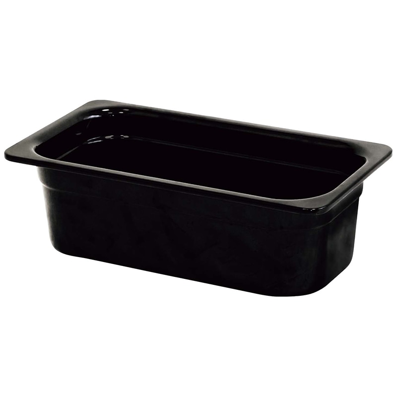 メラミン ガストロノームパン ブラック 1/3 65mm MEGN-1365BK 1個(ご注文単位1個)【直送品】