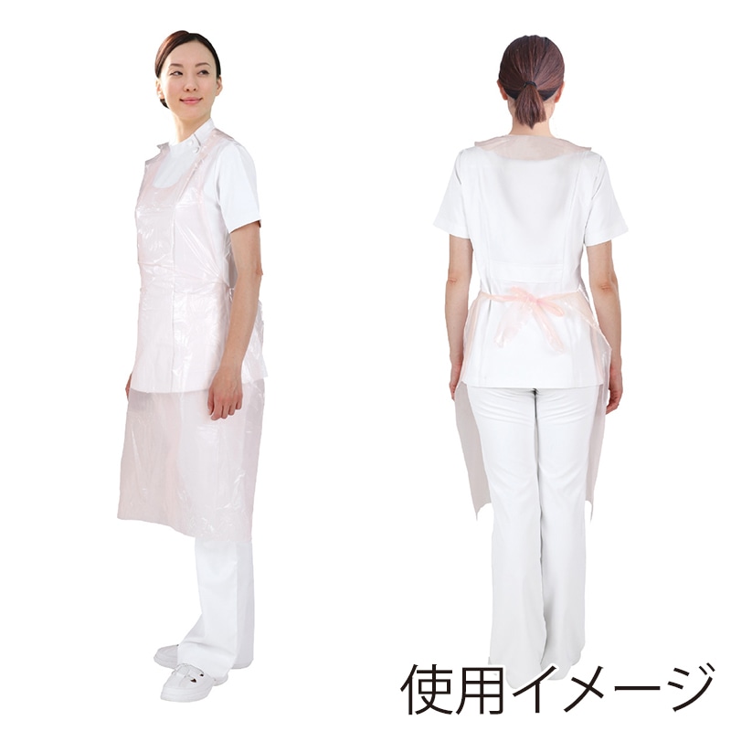 メディコムジャパン セーフベーシック プラスチックエプロン ピンク 50枚入 SFBGGW5679 1枚/箱(ご注文単位20箱)【直送品】