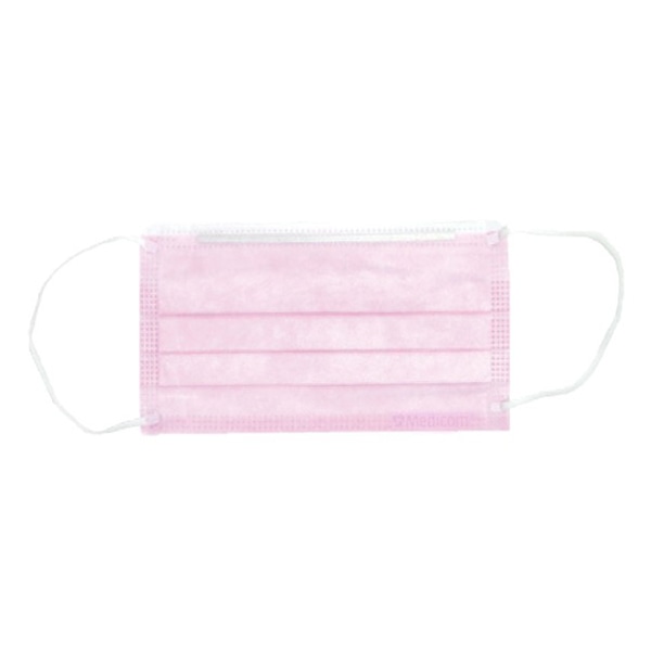 メディコムジャパン プロレーンマスク S ピンク PLE002716S 50枚/箱(ご注文単位40箱)【直送品】