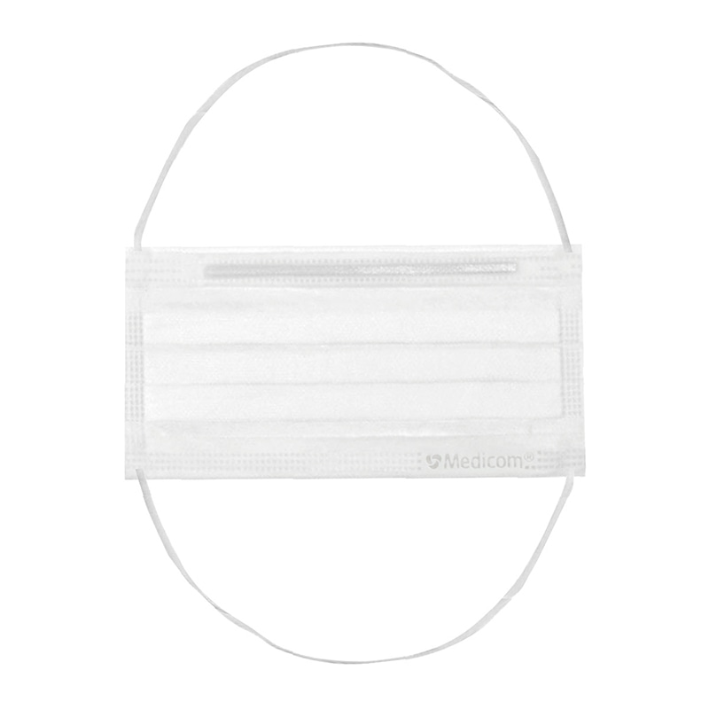 メディコムジャパン アキュフィット 2層マスク オーバーヘッドタイプ レギュラー ホワイト ACF002400W 100枚/箱(ご注文単位20箱)【直送品】