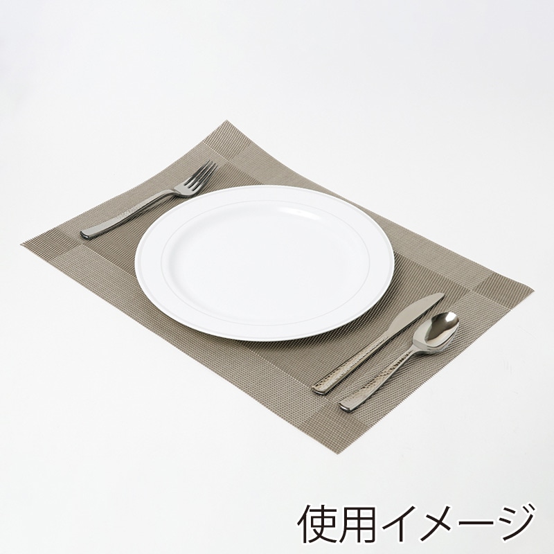 アームカンパニー ランチョンマット ダークシルバー ZEK2134 1枚(ご注文単位84枚)【直送品】