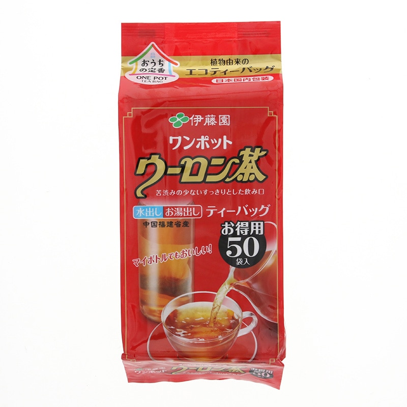 伊藤園 ティーバッグ　ワンポットエコ　ウーロン茶 50袋 常温 1本※軽（ご注文単位1本）※注文上限数12まで【直送品】